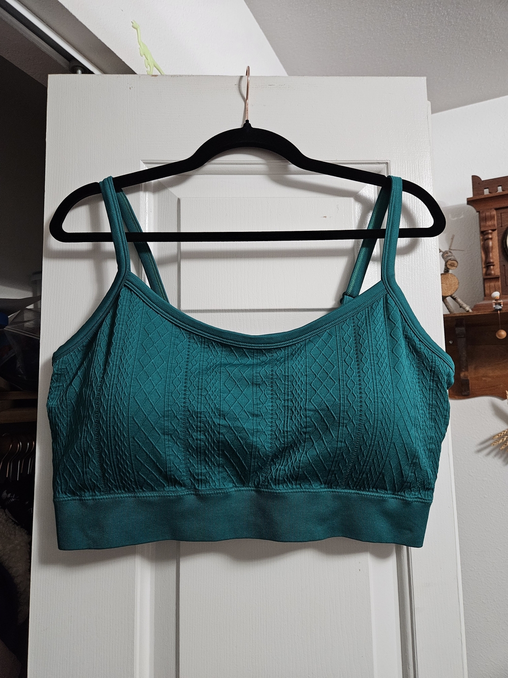 Maurices Teal Textured Sports Bralette